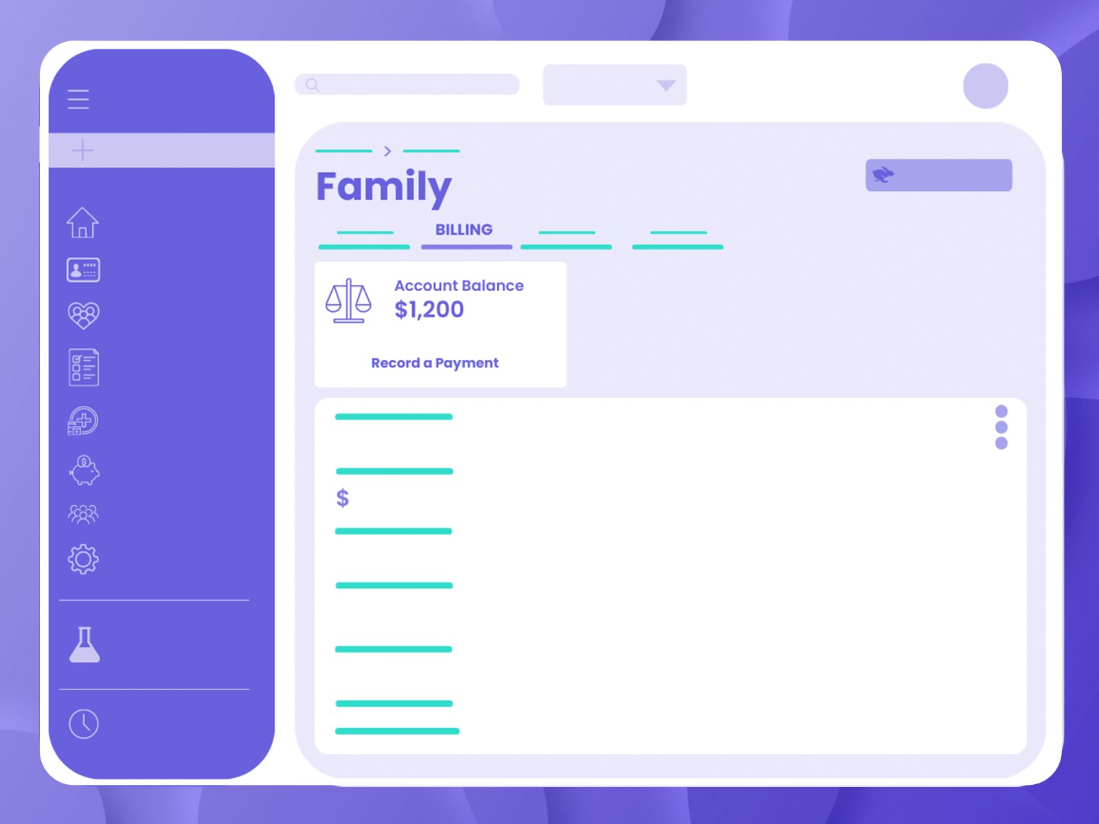 jackrabbit care family account balance lofi graphic