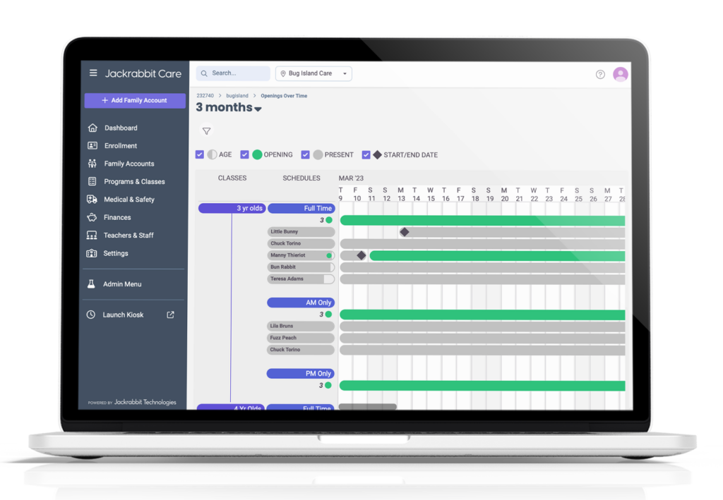 Jackrabbit Care enrollment detailed screenshot