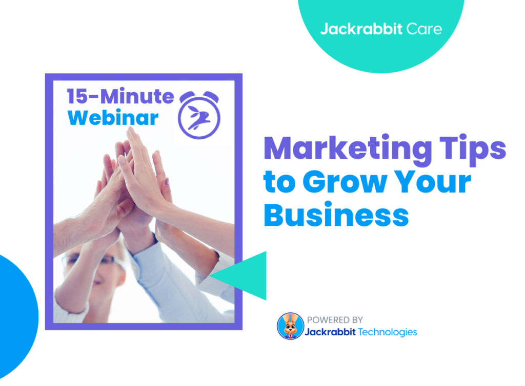 Marketing Tips to Grow Your Business webinar graphic