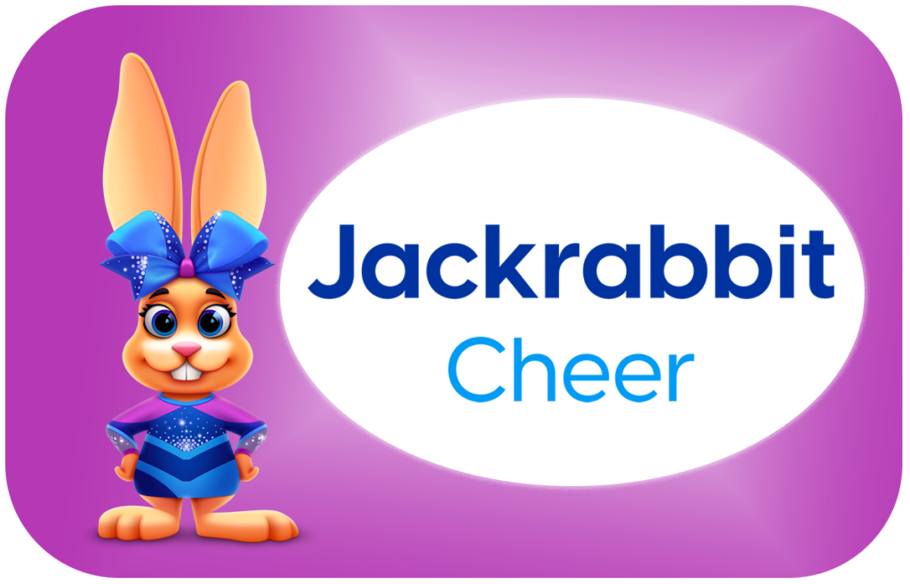 Jackrabbit Cheer with bunny purple background tile
