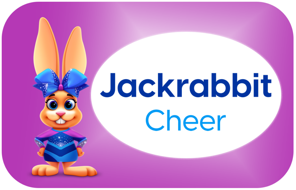 Jackrabbit Cheer with bunny purple background tile