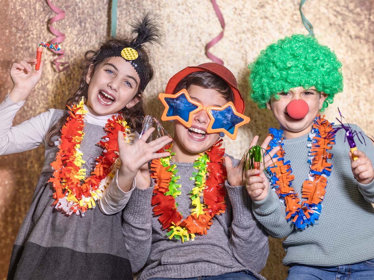 Kids in fun costumes