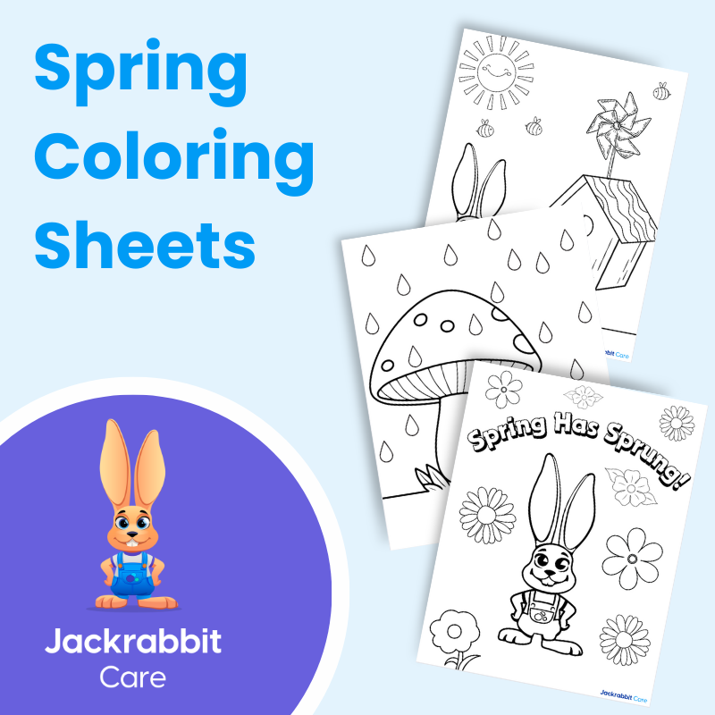 spring coloring sheets packet download thumbnail