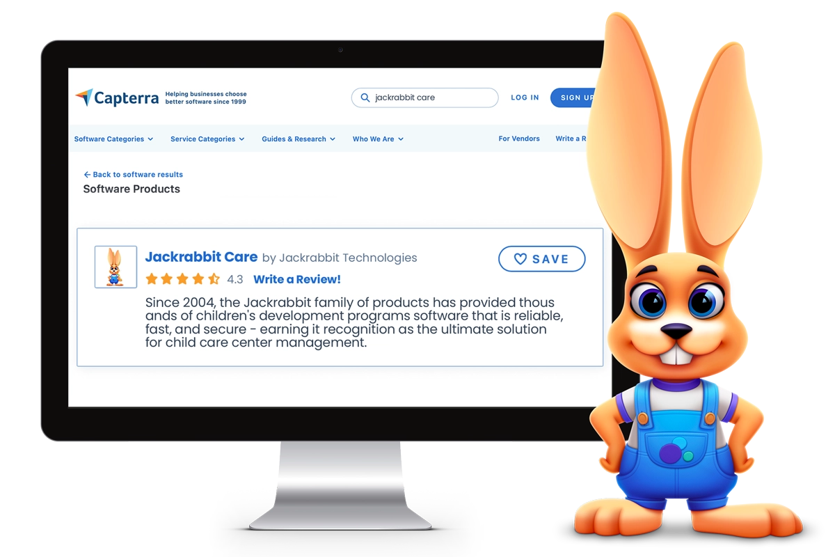 jackrabbit care capterra review screen with care bunny