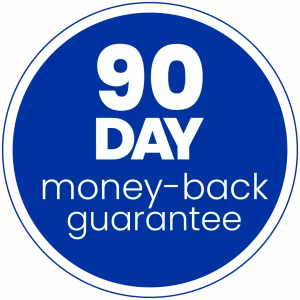 90 day money back guarantee badge